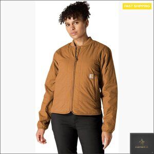 Loose Fit Lightweight Insulated Jacket Rain Defender Sherpa Lined Workwear